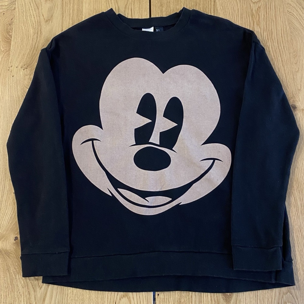 Disney Women's MICKEY MOUSE Full Face Graphic Sweatshirt Disney